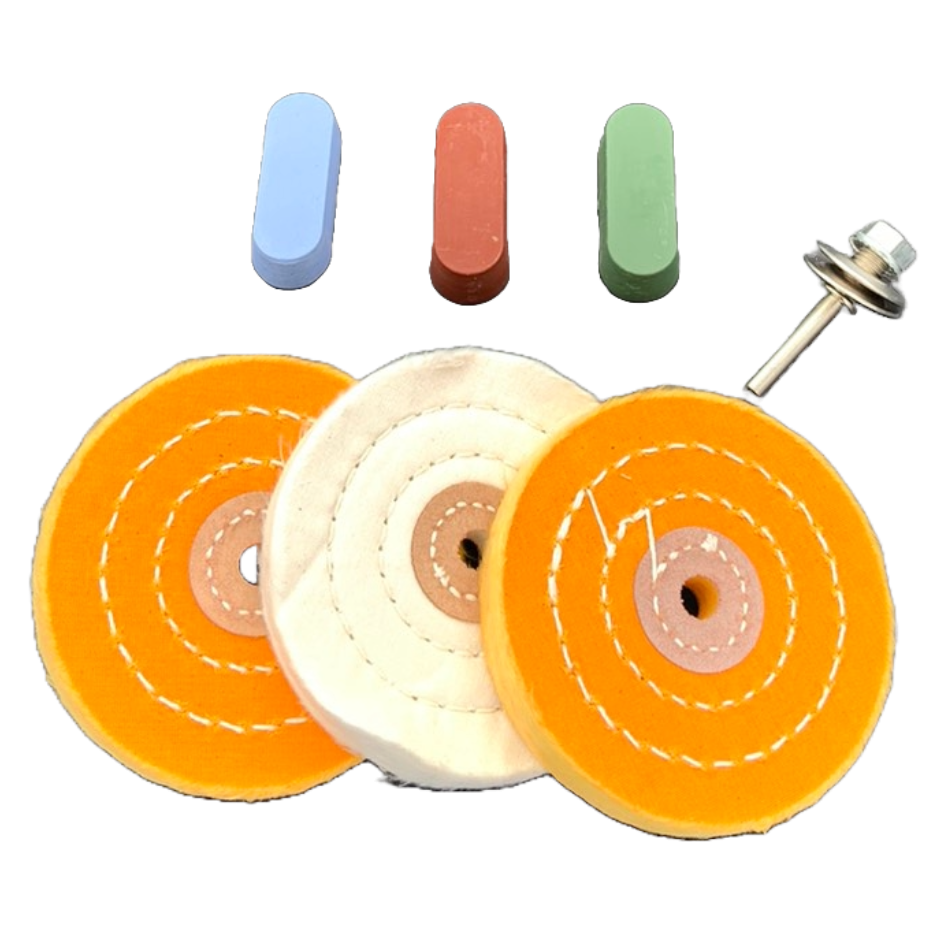 ⬡ Polishing set with paste for hard metals (7pcs) (KRKPS02)