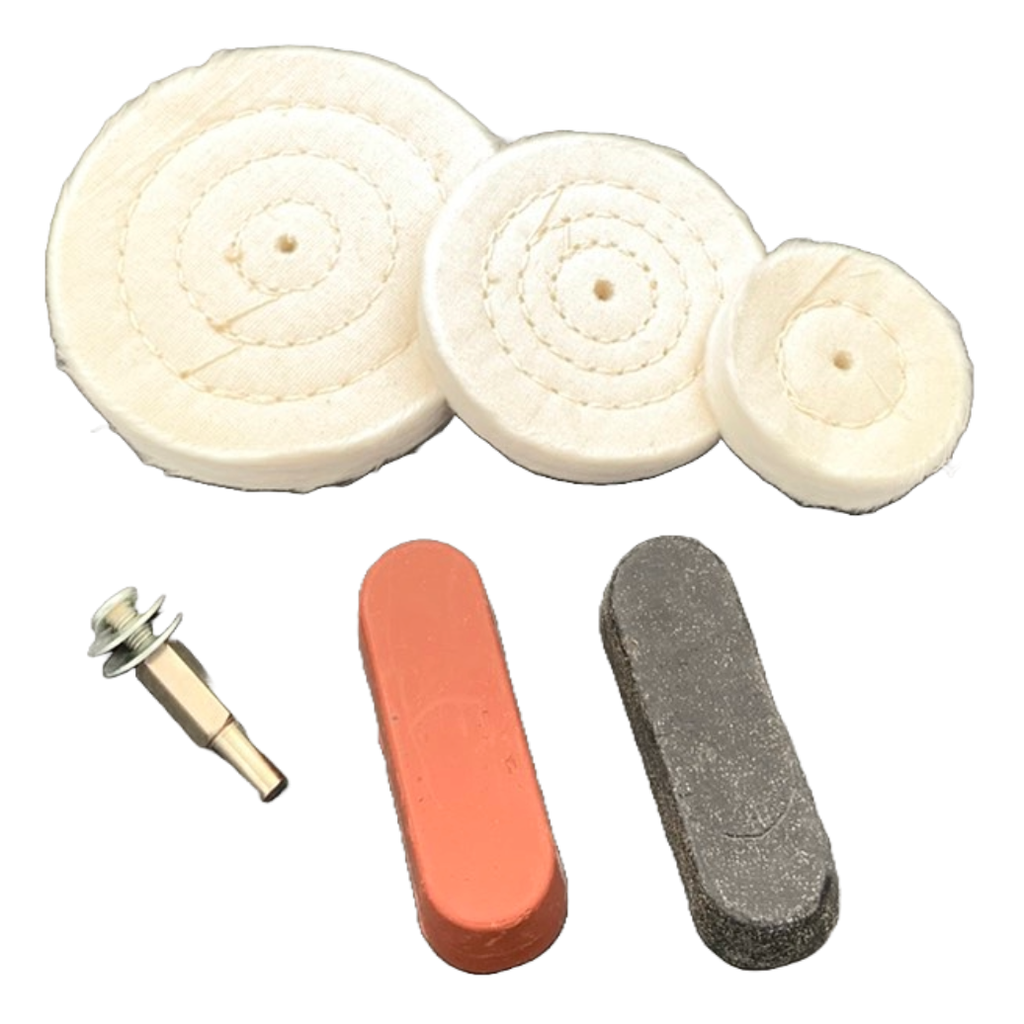 ⬡ Polishing set with paste for hard metals (6pcs) (KRKPS06)