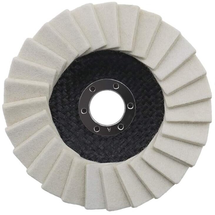 ⬡ Felt disc for polishing metal 125mm (KRKFD01)