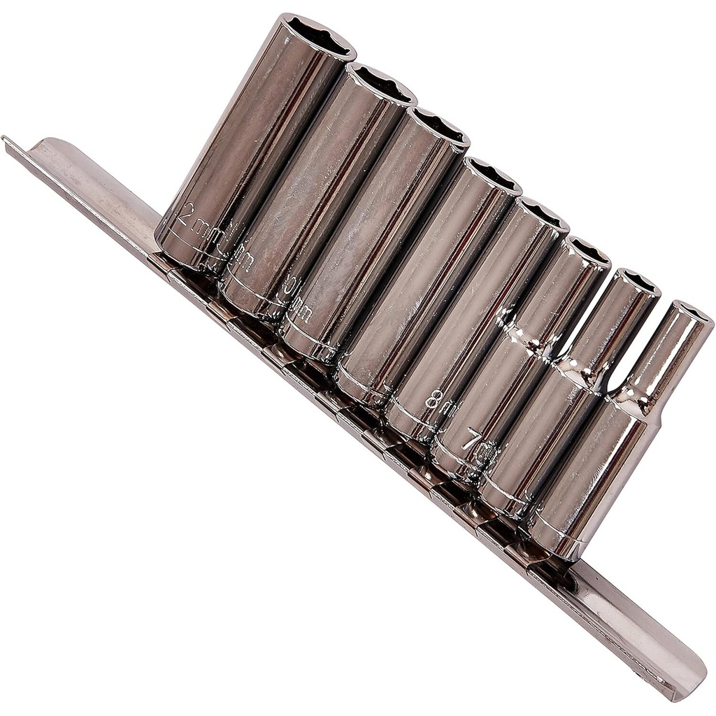 ⬡ 1/4" Deep sockets set 9pcs (KRKDP01)