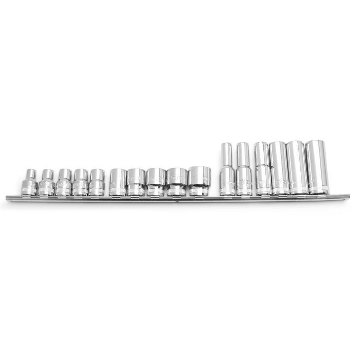 ⬡ Galvučių rinkinys 1/2" 16 vnt. 6-briaunis (ST09520, SATA)