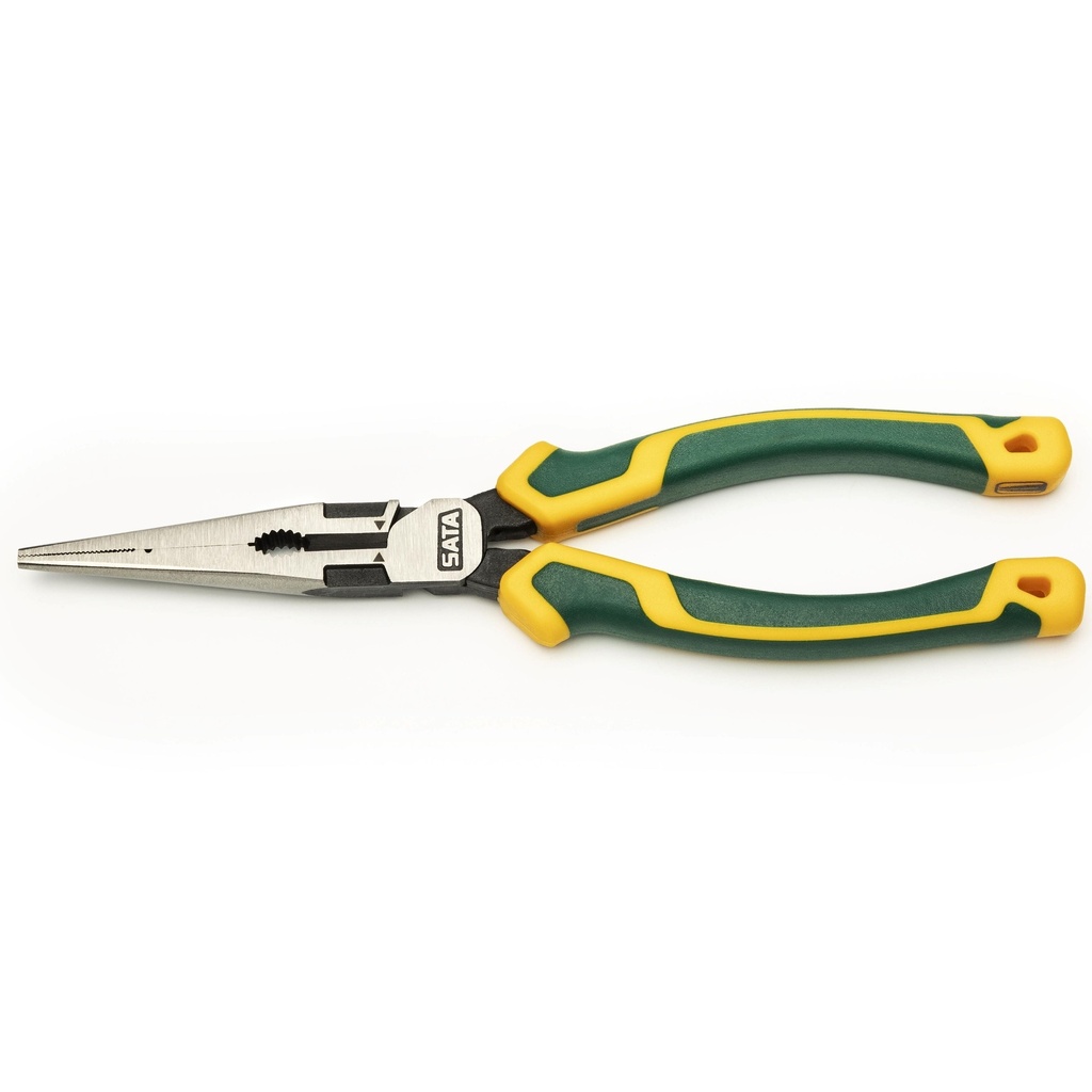 ⬡ High leverage long nose combination pliers 220 mm (ST70122D, SATA)