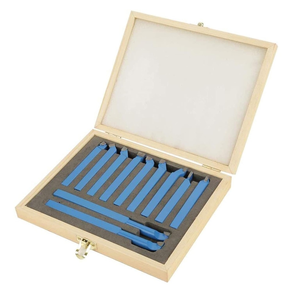 ⬡ Lathe tip blade set 8x8mm 11pcs P30 (LTBS8811, BOKY MACHINE)