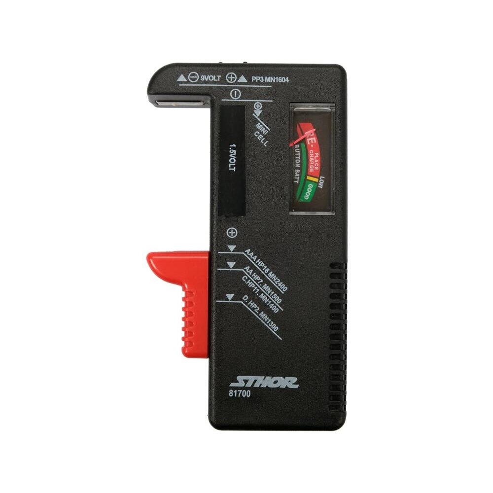 ⬡ Baterijų testeris 1,5 V ir 9 V (81700)