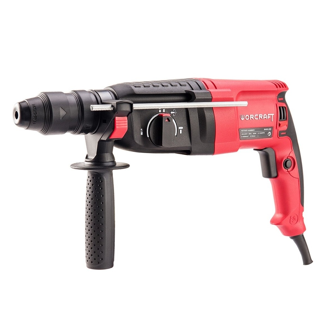 ⬡ Electric rotary hammer WORCRAFT 900W +SDS with accesories BMC (RH0926D, WORCRAFT)