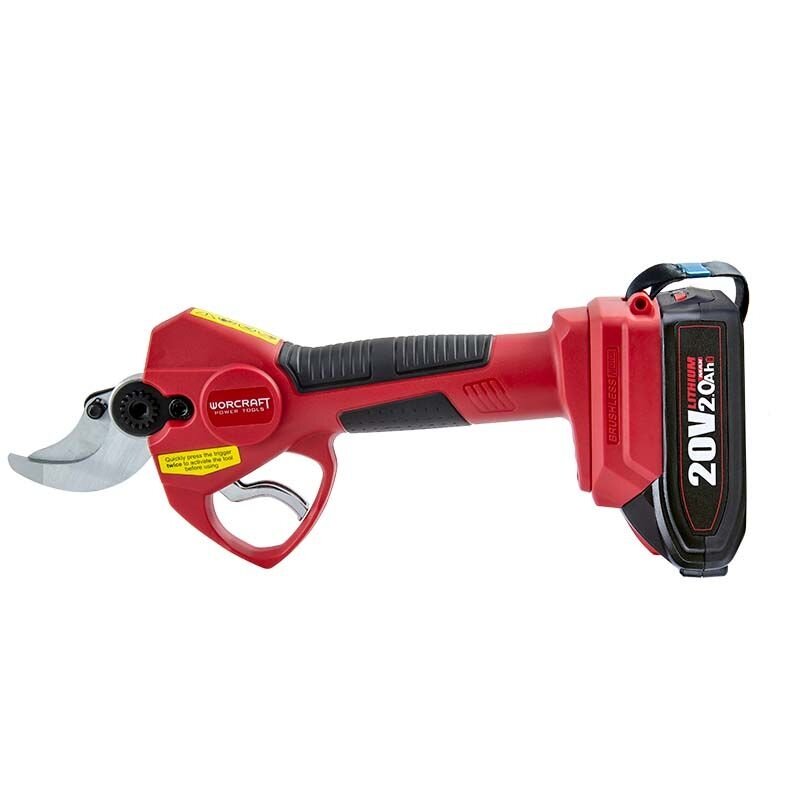 ⬡ Cordless Brushless Pruning Shears (secateurs) WORCRAFT 20V Li-ion (CSCS20LiBP, WORCRAFT)