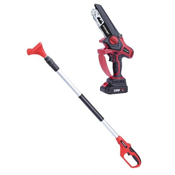 ⬡ Li-ion Cordless Hand Saw 20V with extension rod WORCRAFT (CHSS20LiBPT, WORCRAFT)