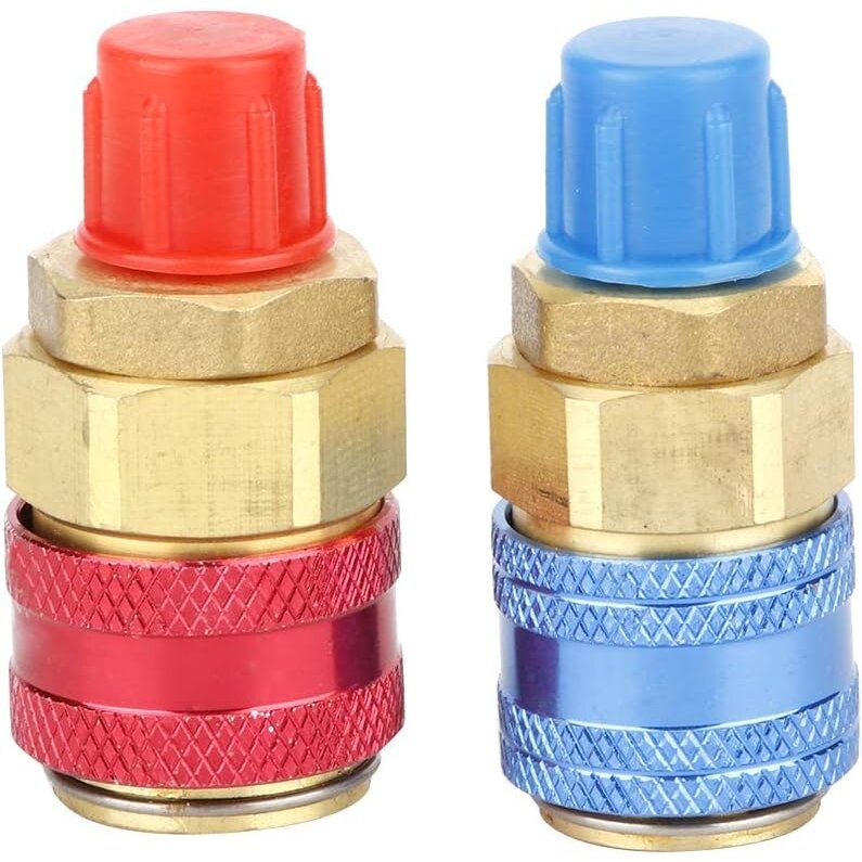⬡ Oro kondicionierių R134A jungtys (varinės) 1/4" su išoriniu sriegiu 2vnt. (MHR11336)