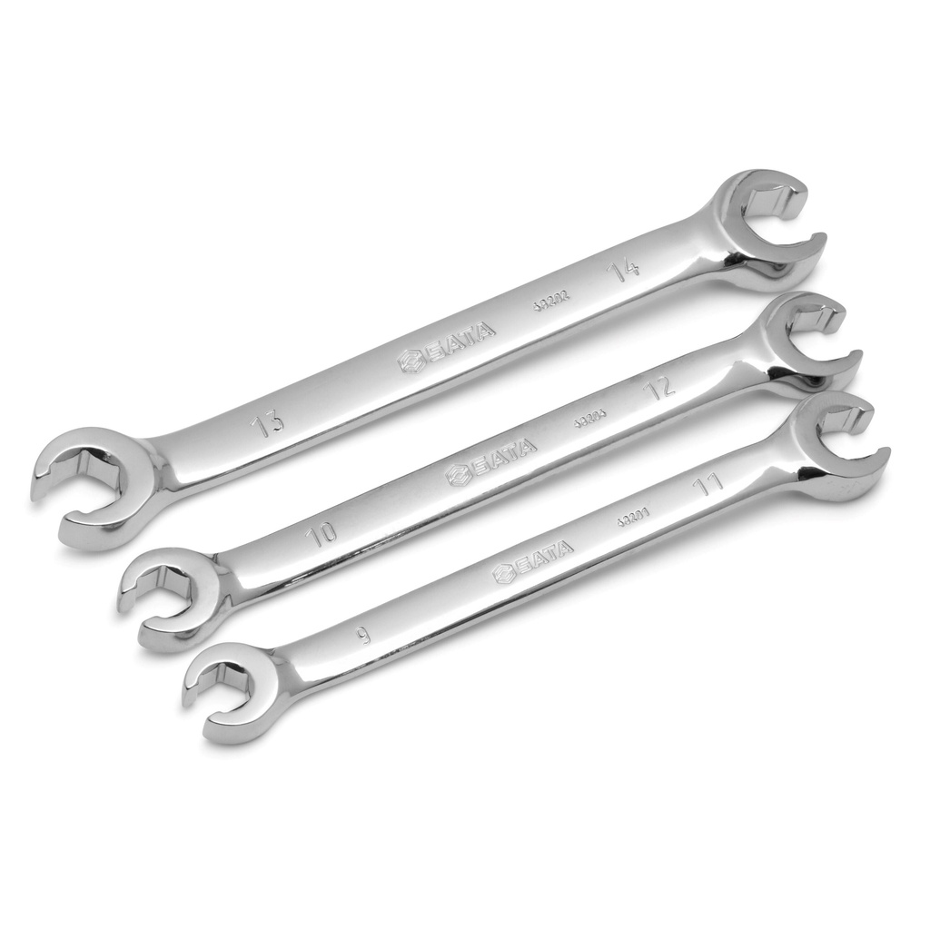 ⬡ Raktų stabdžių vamzdeliams rinkinys 3 vnt. (9-14 mm) (ST09033U, SATA)