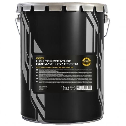 ⬡ Universal high temperature grease 18kg MANNOL LC-2 (802918, MANNOL)