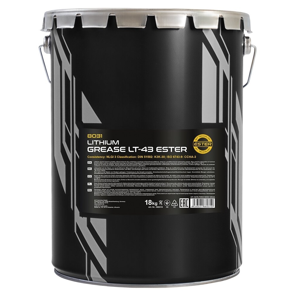 ⬡ Universalus ličio tepalas su esteriais 18 kg MANNOL LT-43 (803118, MANNOL)