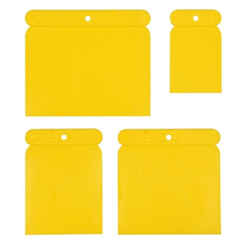 ⬡ Japanese plastic putty spreader set 4 pcs. (05950, VOREL)