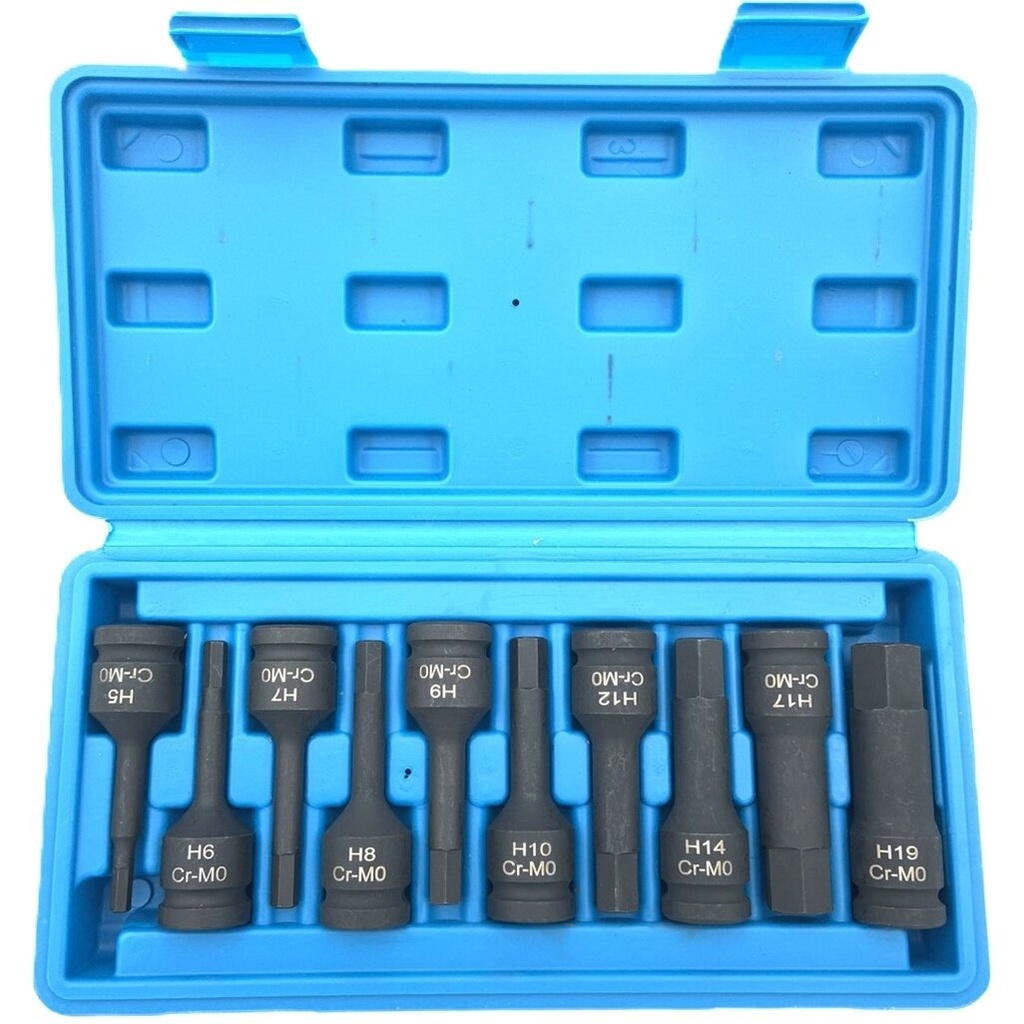 ⬡ 1/2" Dr. Deep bit socket impact set (IMBUS) 10pcs (MHR10134)