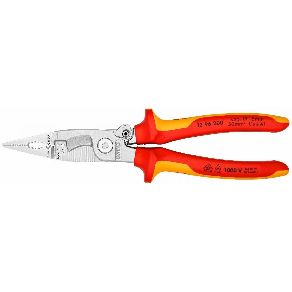 ⬡ Installation pliers VDE 200mm (1396200, KNIPEX)