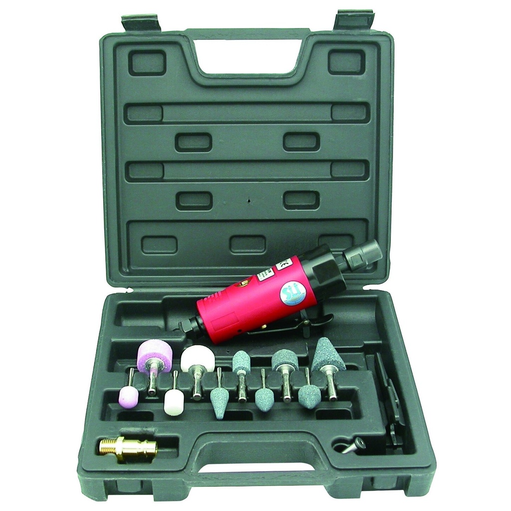 ⬡ 1/4" (6 mm) didelio greičio pneumatinio šlifuoklio rinkinys (ST7760MK, SUMAKE)