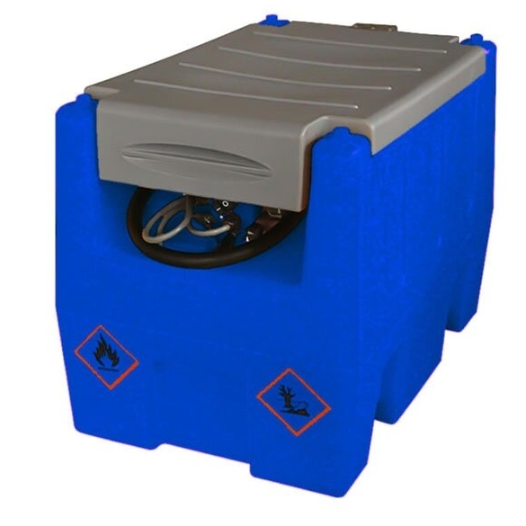 ⬡ Mobilus AdBlue perpylimo bakas 220 l su 12 V siurbliu, žarna ir automatiniu pistoletu (ADTK240, AOCHENG)