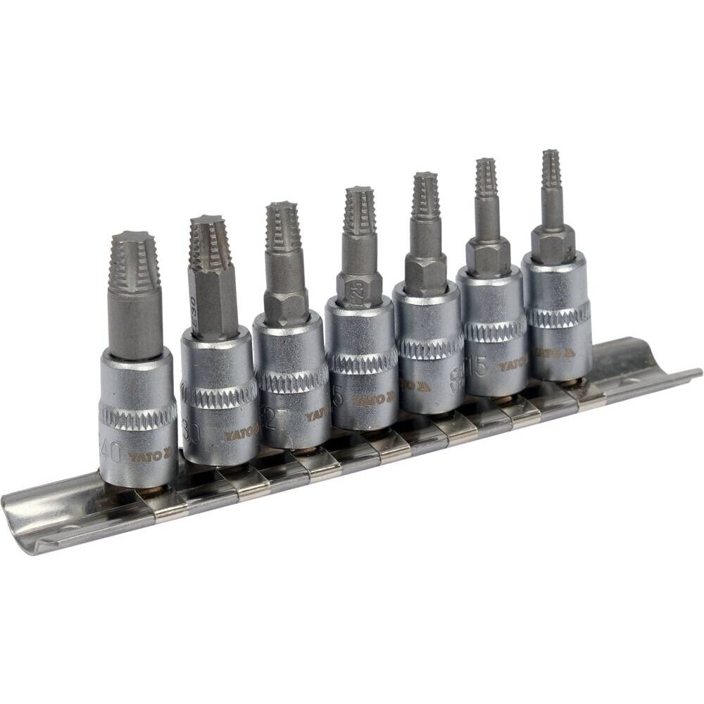 ⬡ Extractor set 7pcs (thin) 1/4" TORX (YT04581)