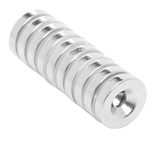 ⬡ Neodymium ring magnets with hole 14x3 mm, 10 pcs (KD11833)