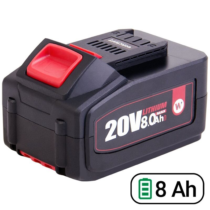 ⬡ Battery for cordless tools WORCRAFT 20V 8.0Ah LI-ION (CLB20V80T, WORCRAFT)