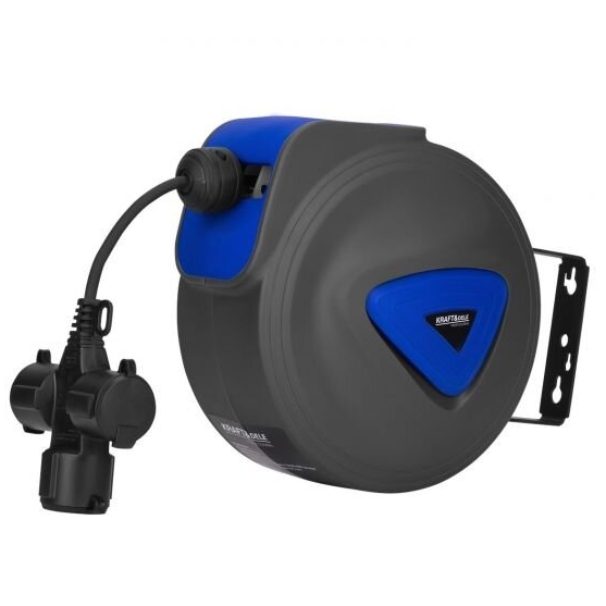 ⬡ Extension cord on auto-rewind reel 10 m, 3G1.5 mm², 250 V (KD4045)