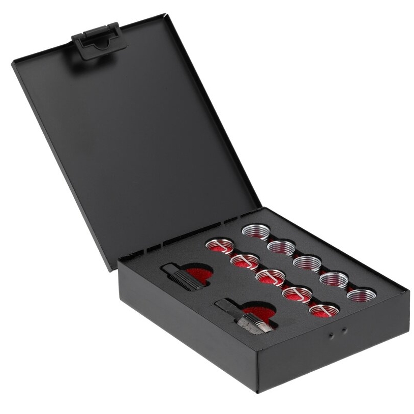 ⬡ Oxygen sensor thread repair kit M18x1.5, 12 pcs (YT17562, YATO)