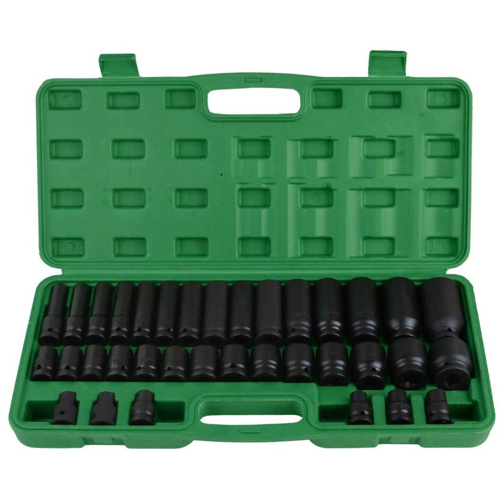 ⬡ 1/2" Dr. Impact socket set 35pcs (8-32mm) (CL105435, CHANGLU TOOLS)