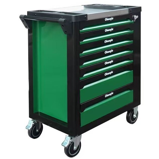 ⬡ Roller cabinet with 7 drawers and side compartment (CL713037, CHANGLU TOOLS)
