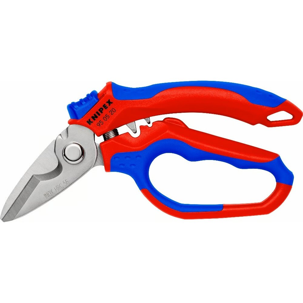 ⬡ Angled electricians scissors KNIPEX (950520SB, KNIPEX)