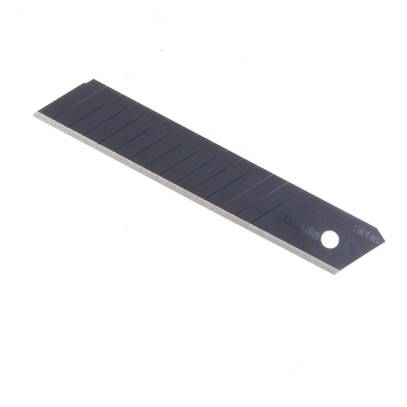 ⬡ Geležtė nulaužiama peiliui 18mm (juoda) SK4 10vnt. (CL613818)