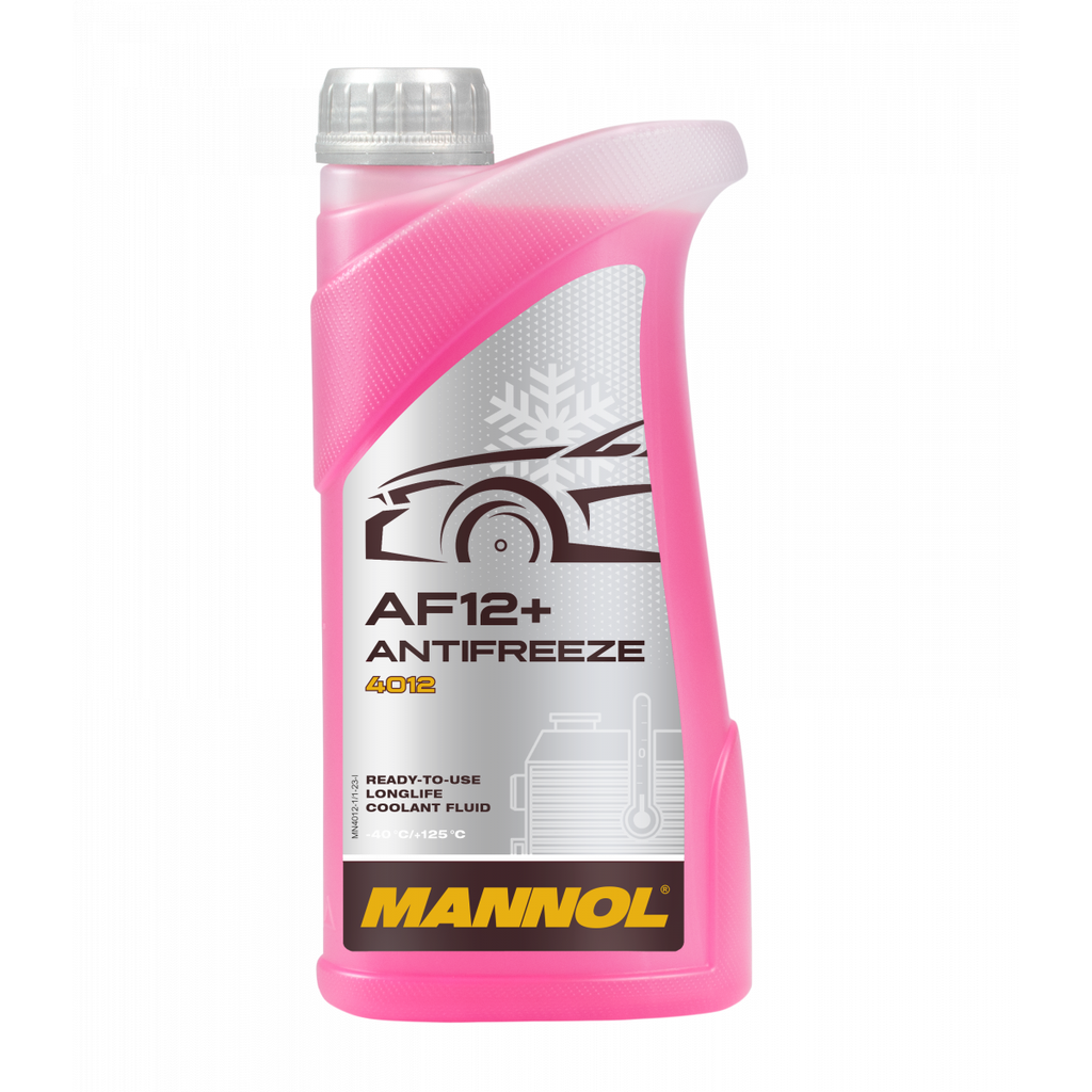 ⬡ Aušinimo skystis / antifrizas AF12+ (-40 °C) Longlife 1l (MN40121, MANNOL)