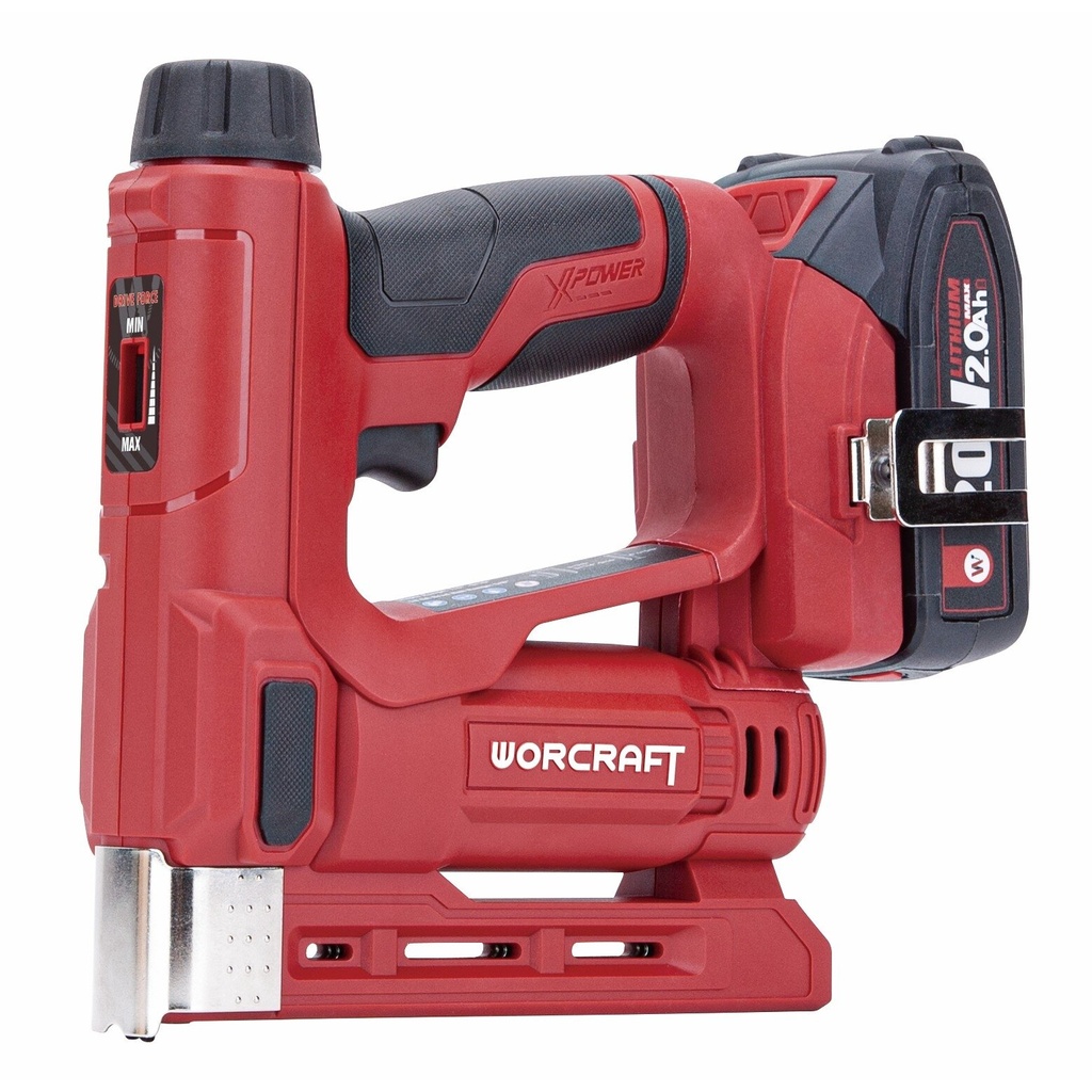 ⬡ Cordless Nail and Staple Gun WORCRAFT 20V 2.0Ah Li-ion (CNSS20LiCM, WORCRAFT)