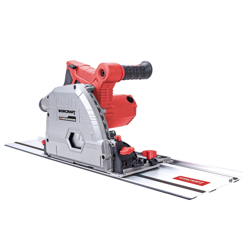 ⬡ Plunge track saw 165 mm 1200 W (TS12165A, WORCRAFT)