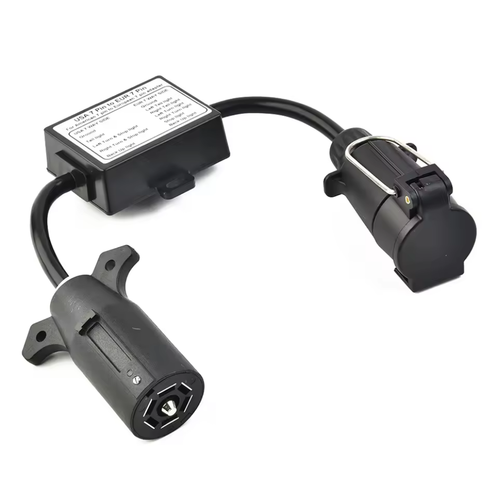 ⬡ Trailer adapter 7 - 7 pin US-EU, plastic (KR8083B)