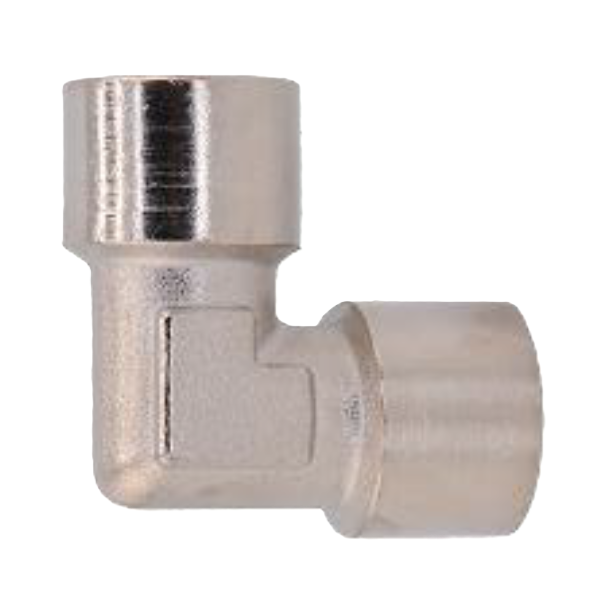 ⬡ L-type connector M. Internal thread 3/8" x 3/8" (3A38, OMG GHIOTTO)
