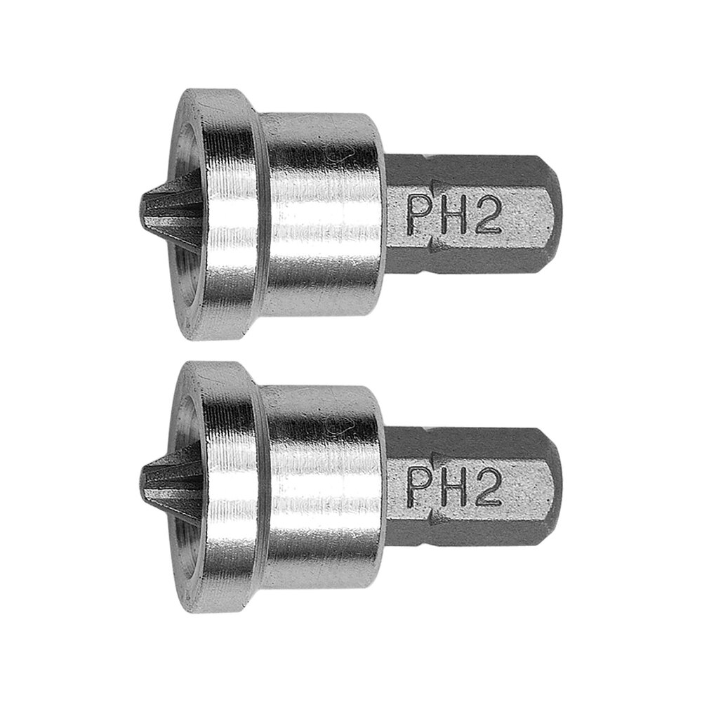 ⬡ 1/4"Dr PHILLIPS bit with limiter for gypsum, 2pcs PH2x25mmL (65800, YATO)