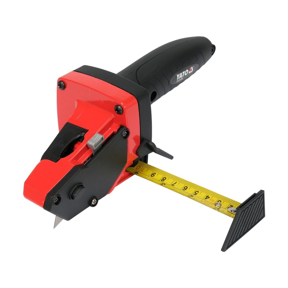 ⬡ Drywall board cutting tool with measure tape (YT31350, YATO)