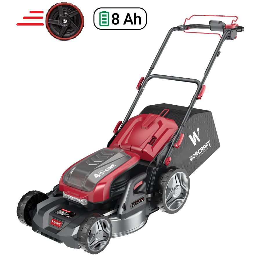 ⬡ Akumuliatorinė vejapjovė savaeigė WORCRAFT  40V (be akum. ir įkrov.) (CLMS40LiBDS, WORCRAFT)