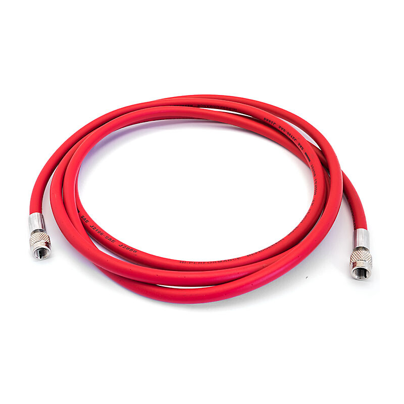 Rubber hose 300 cm with red valve (01.000.17 R, SPIN)