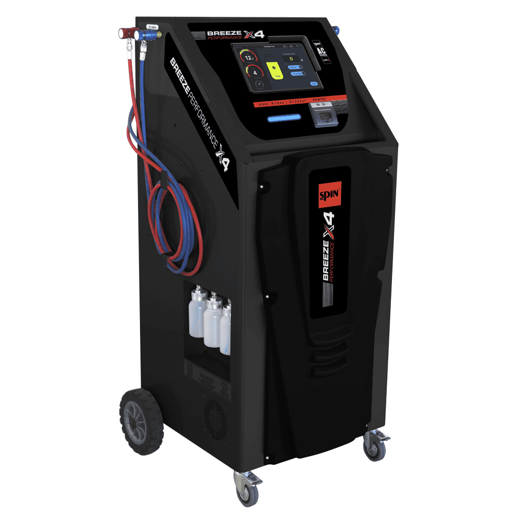 Air-conditioning (A/C) service station SPIN Breeze Touch X4 Dual with a printer (01.001.44, SPIN)