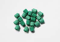 Green plastic cap for nitrogen (pack of 100 pcs) (03.000.14, SPIN)