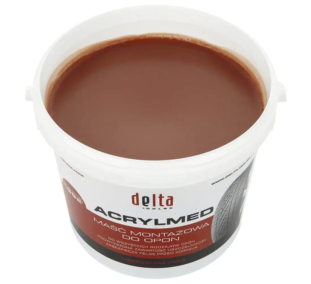 ᴿᴰ Tyre mounting paste DELTA Acrylmed, red, with sealant, 4 kg (08-00-89, REDATS)
