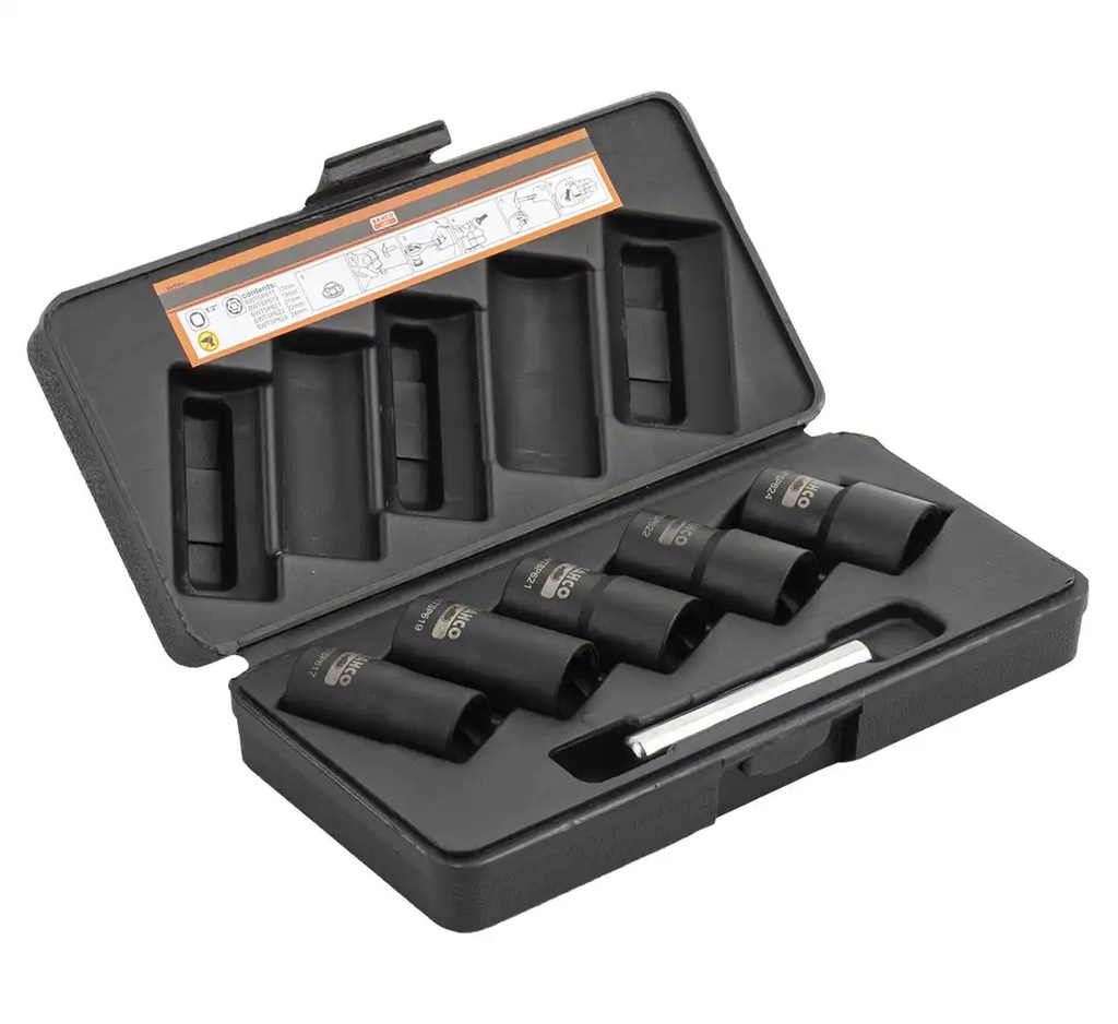 ᴿᴰ Sockets for damaged nuts BAHCO - 5 pcs (04-00-87, REDATS)