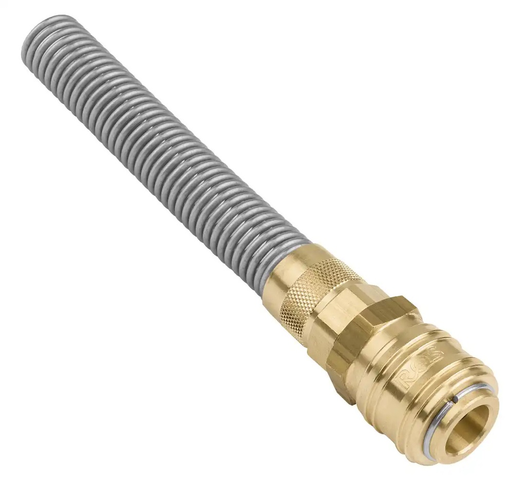 ᴿᴰ Quick coupling for 9-12 mm hose RQS type 26, spiral sleeve (05-00-72, REDATS)