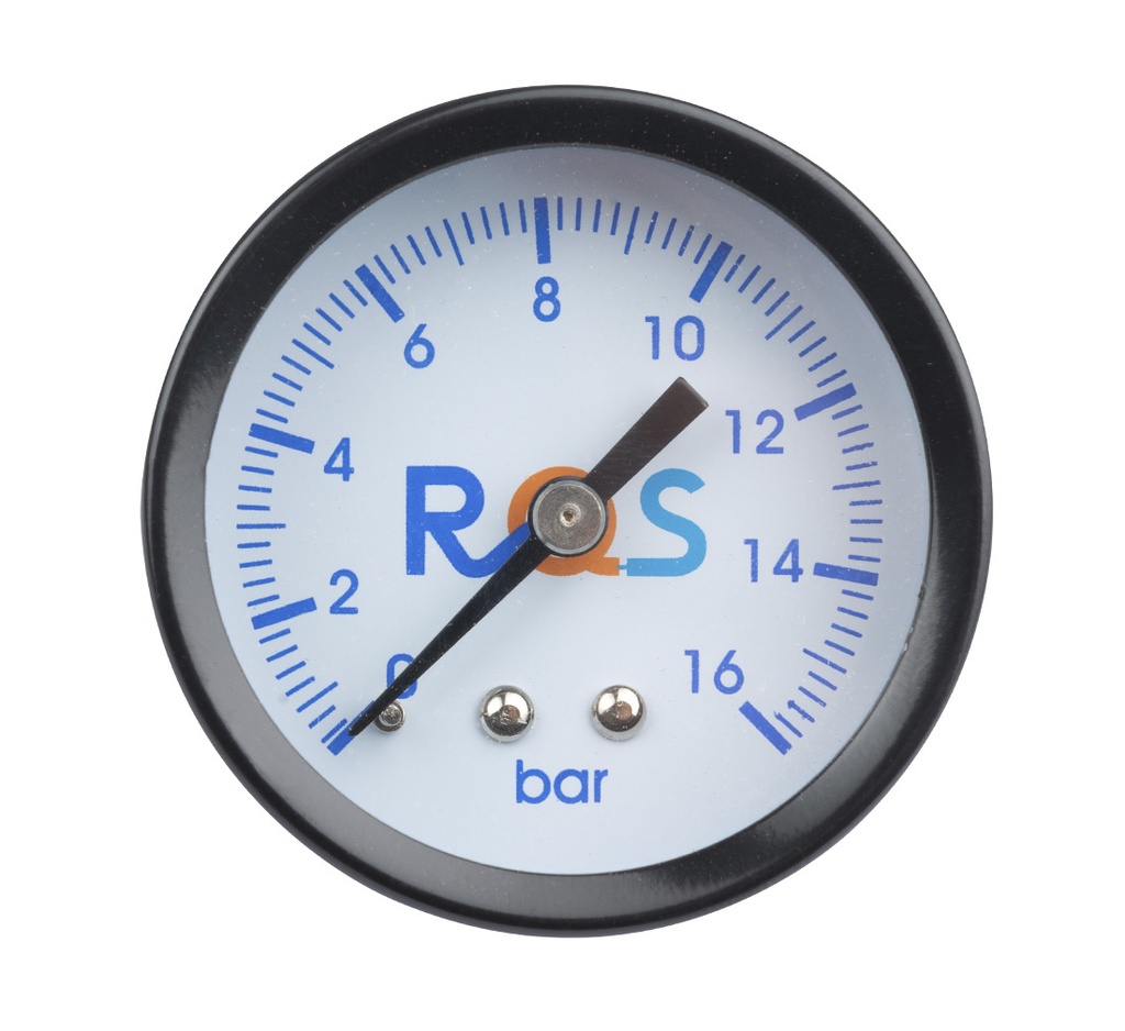 Manometras oro slėgio reguliatoriui 0-16bar RQS, 1/4" (05-00-36, REDATS)