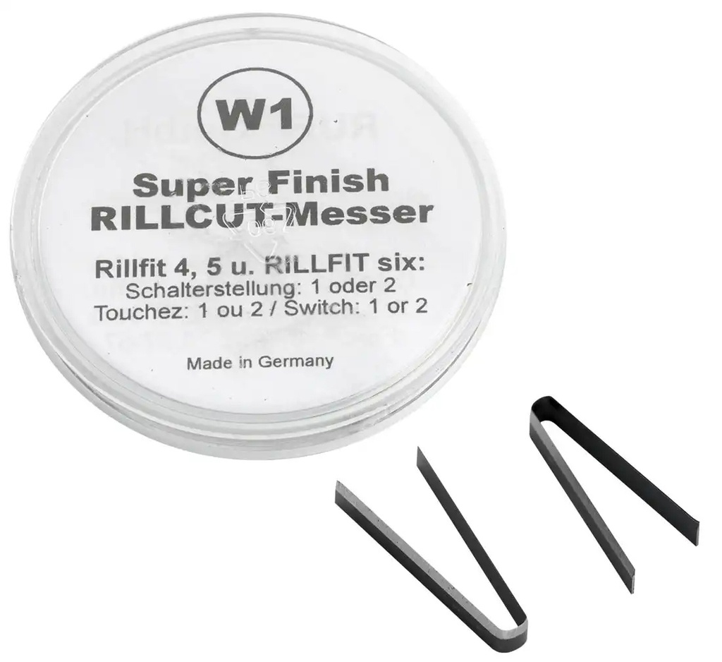 ᴿᴰ Ašmenys Rillcut skirti RILLFIT W-1, 3-5mm (18-00-27, REDATS)