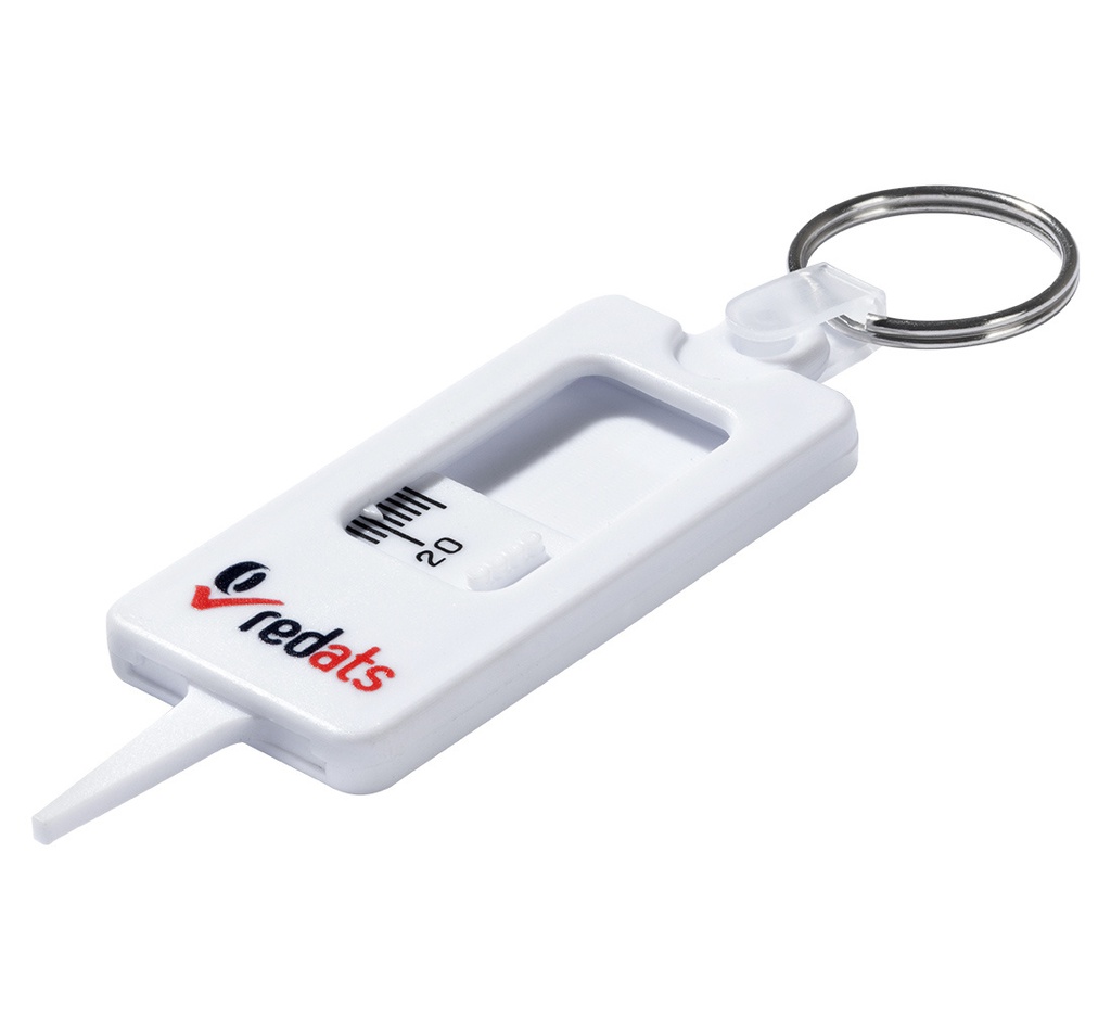 ᴿᴰ Tyre tread depth gauge, pendant (04-01-16, REDATS)