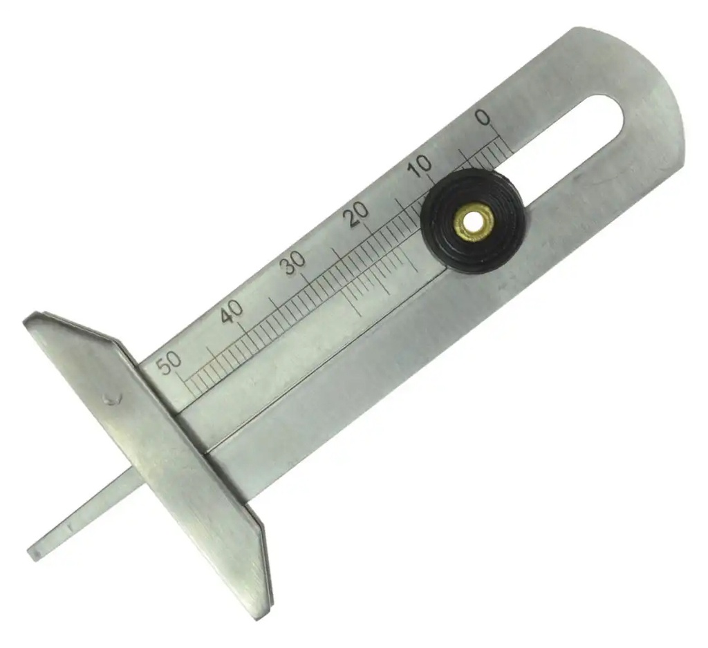 REDATS metal tread depth gauge 50mm case (04-01-38, REDATS)