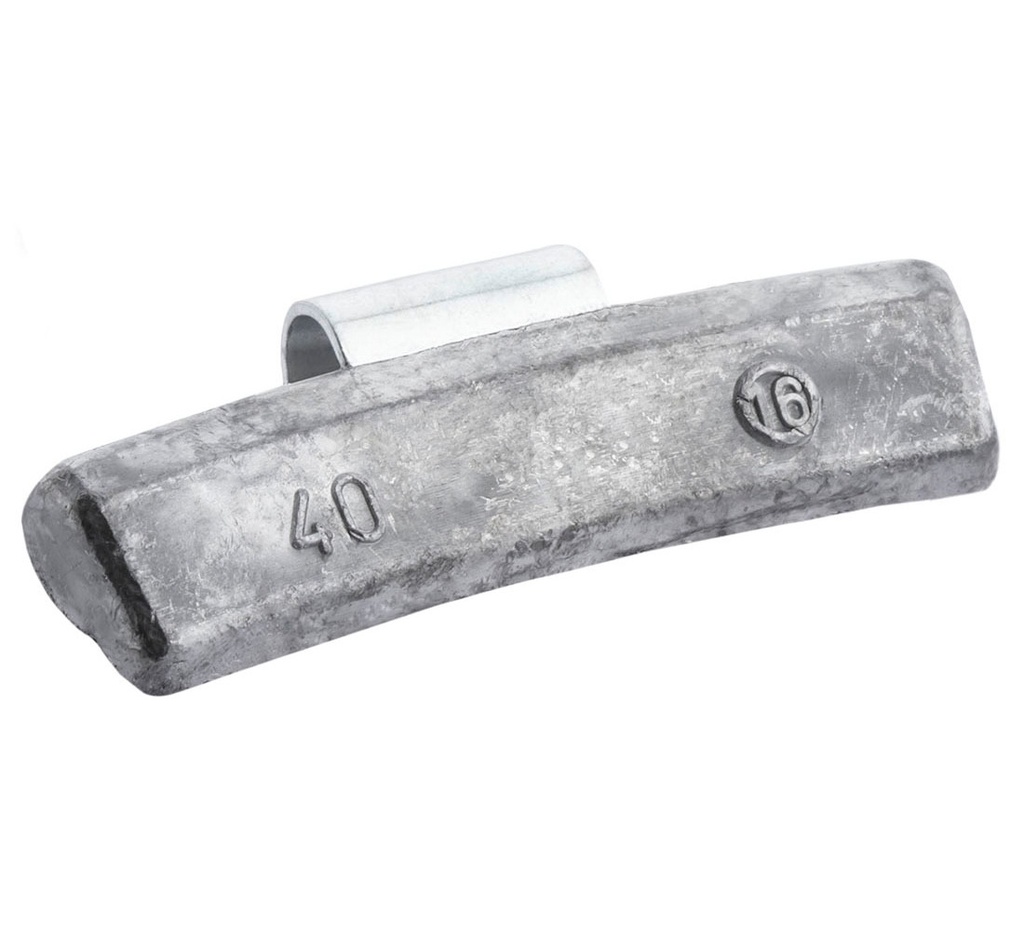 ᴿᴰ Lead clip-on weights FIVESTARS for ALU rims, 40 g, 100 pcs (01-01-92, FIVESTARS)