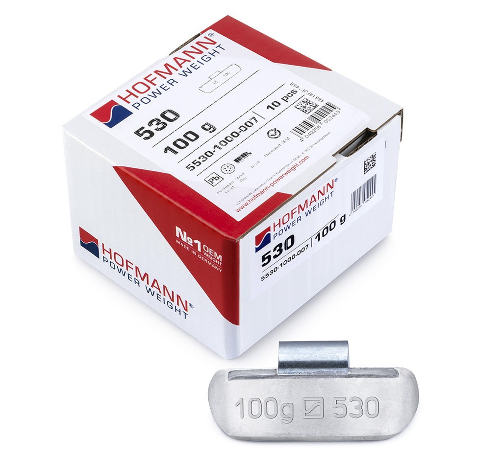 ᴿᴰ Užkalami švininiai svareliai HOFMANN TBX sunkvežimiams, 100 g, 10 vnt. (01-02-00, HOFMANN)