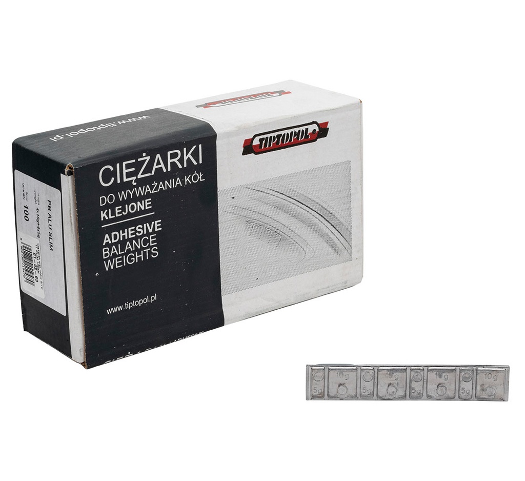 ᴿᴰ Lipnūs svareliai Tip Top SLIM 5/10 g ALU ratlankiams, 100 vnt. (01-02-63, REDATS)